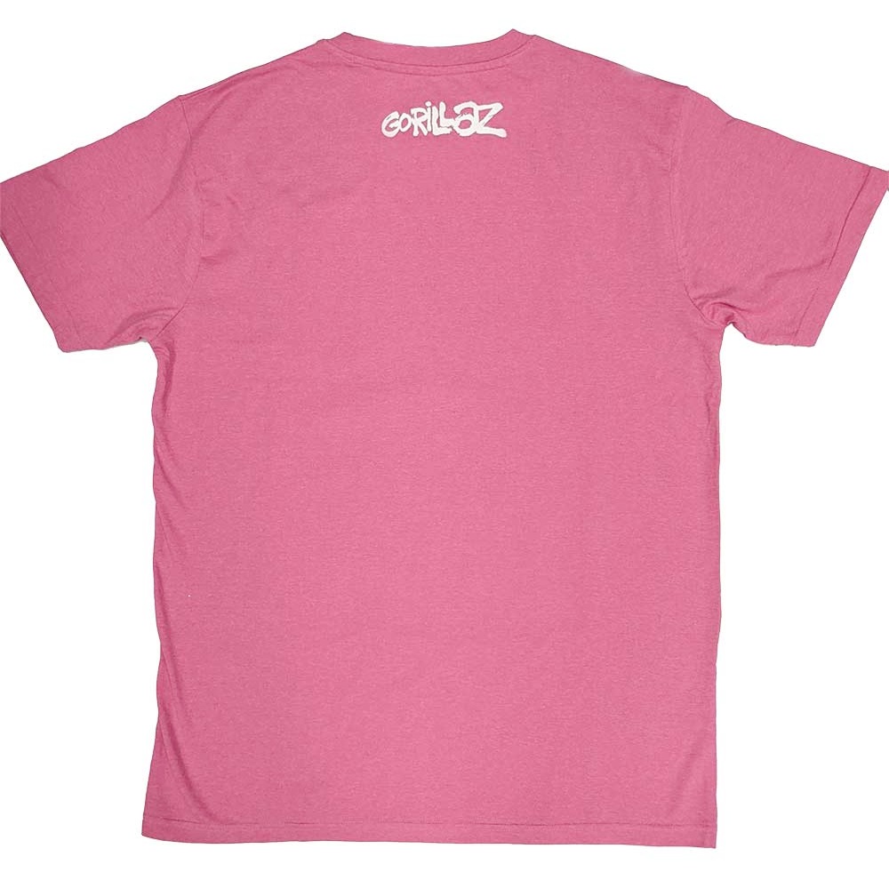 Gorillaz - The Static Channel Heren Tshirt - Roze